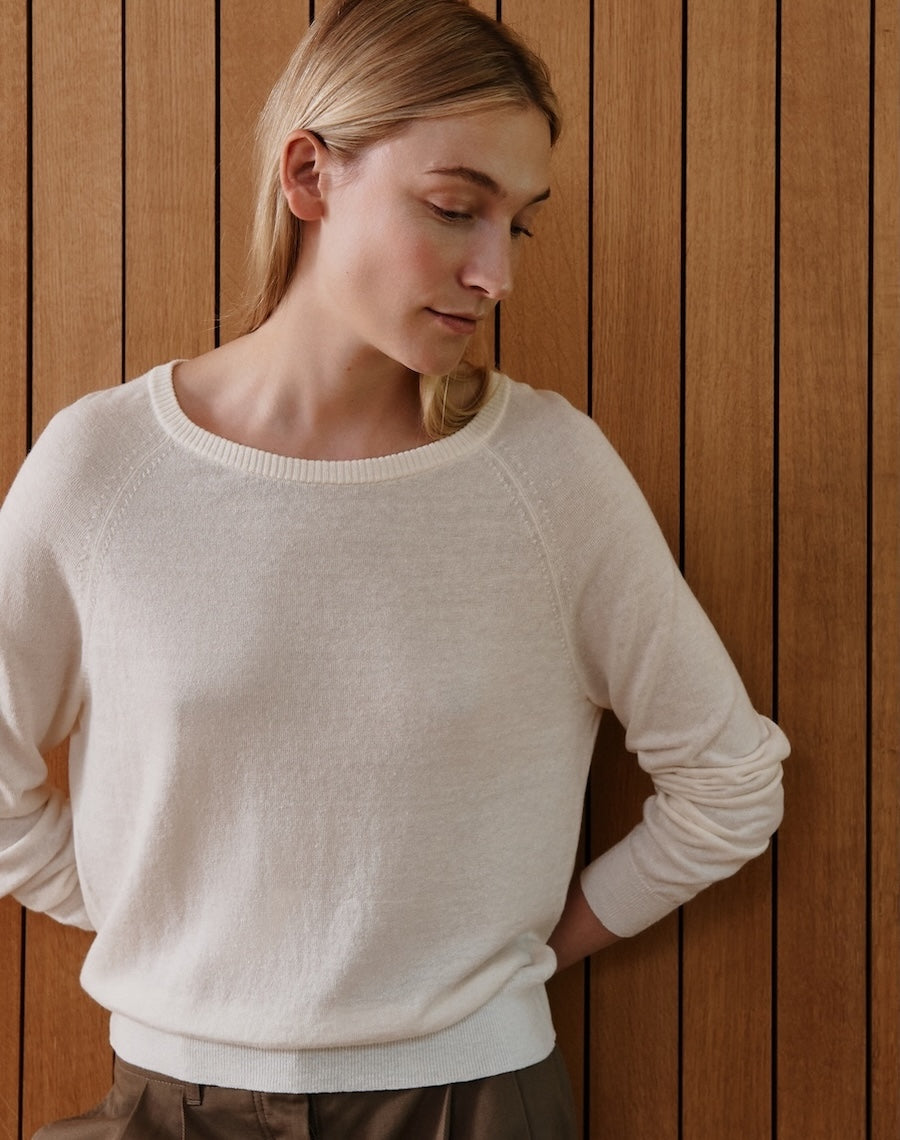 The Summer Sweater - Ecru