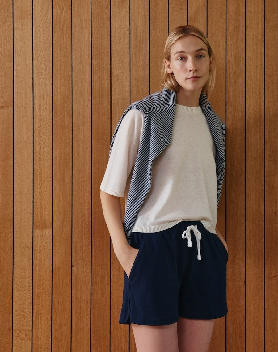 The Summer Knit Tee - Ecru / Archive Sale