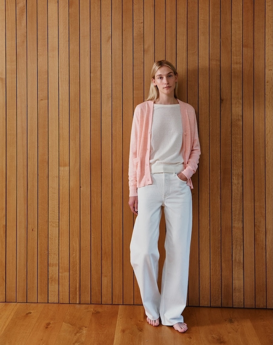 The Summer Cardigan - Peach Sand / Archive Sale