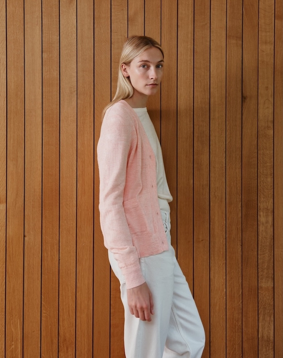 The Summer Cardigan - Peach Sand / Archive Sale