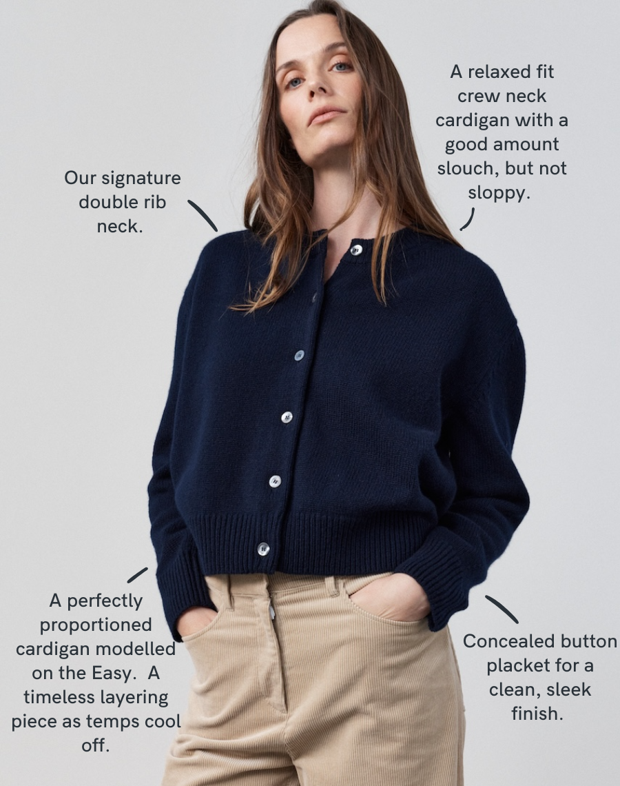 The Easy Cardigan - Navy