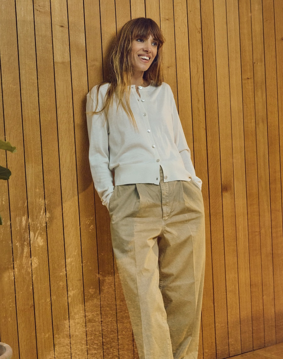 The Fine Cardigan - Ecru / Archive Sale