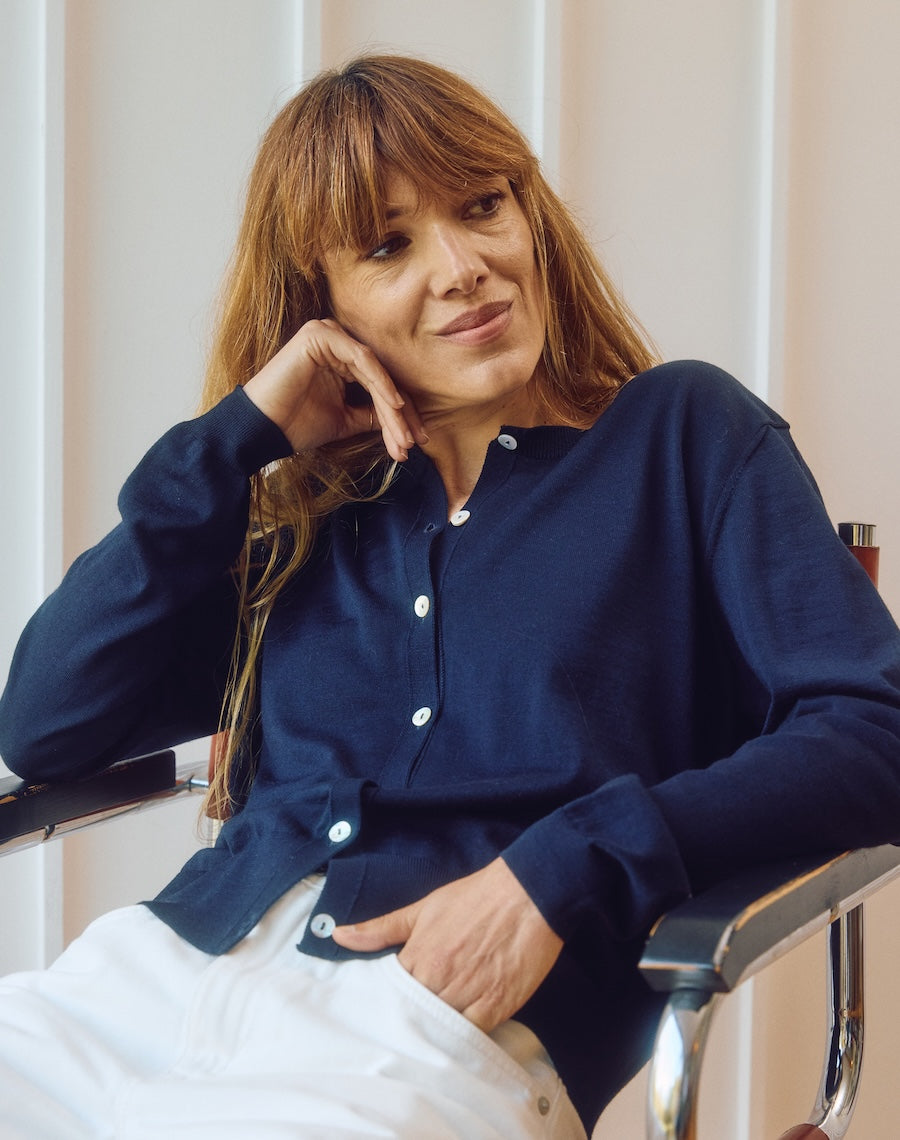 The Fine Cardigan - Navy