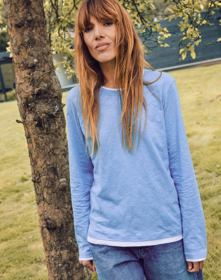 The Layered Tee / Long Sleeve - Blue