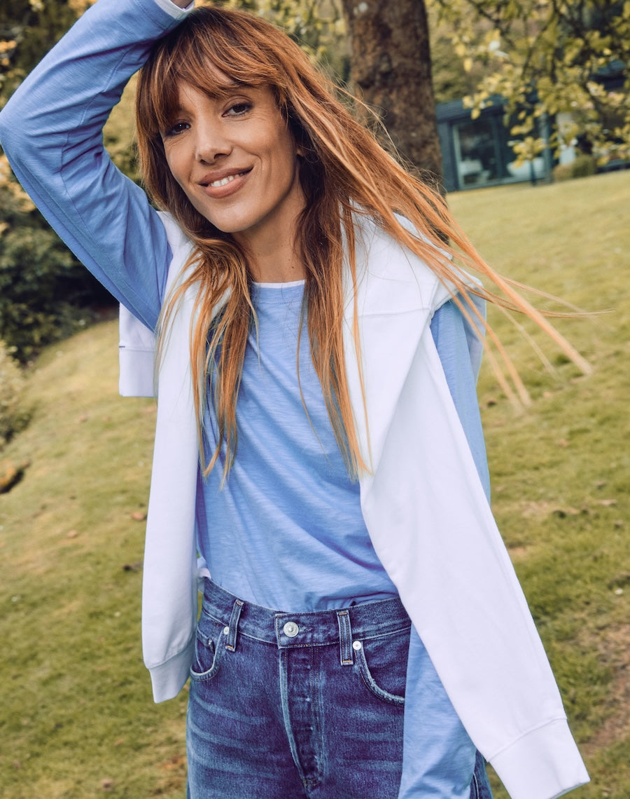 The Layered Tee / Long Sleeve - Blue
