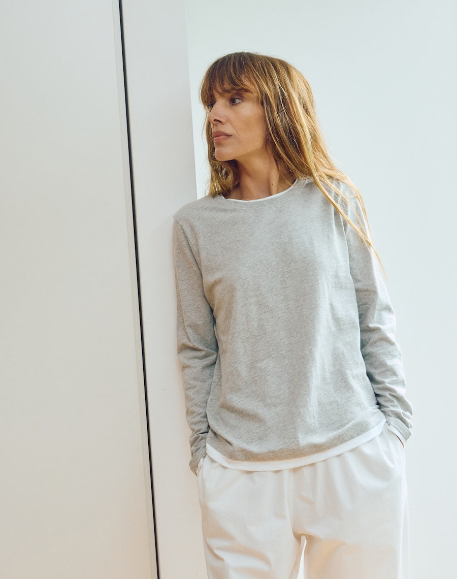 The Layered Tee / Long Sleeve - Grey