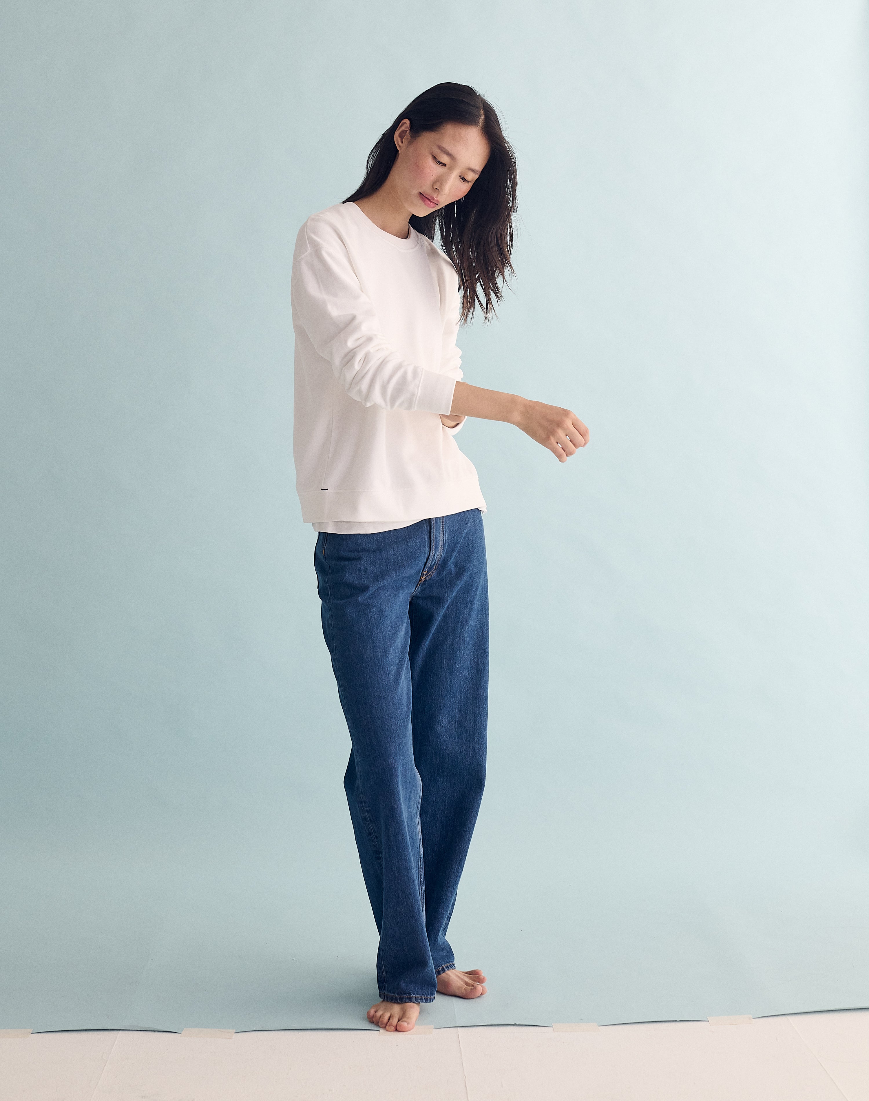 The Lived-In Loopback / Classic-Fit - White / Archive Sale