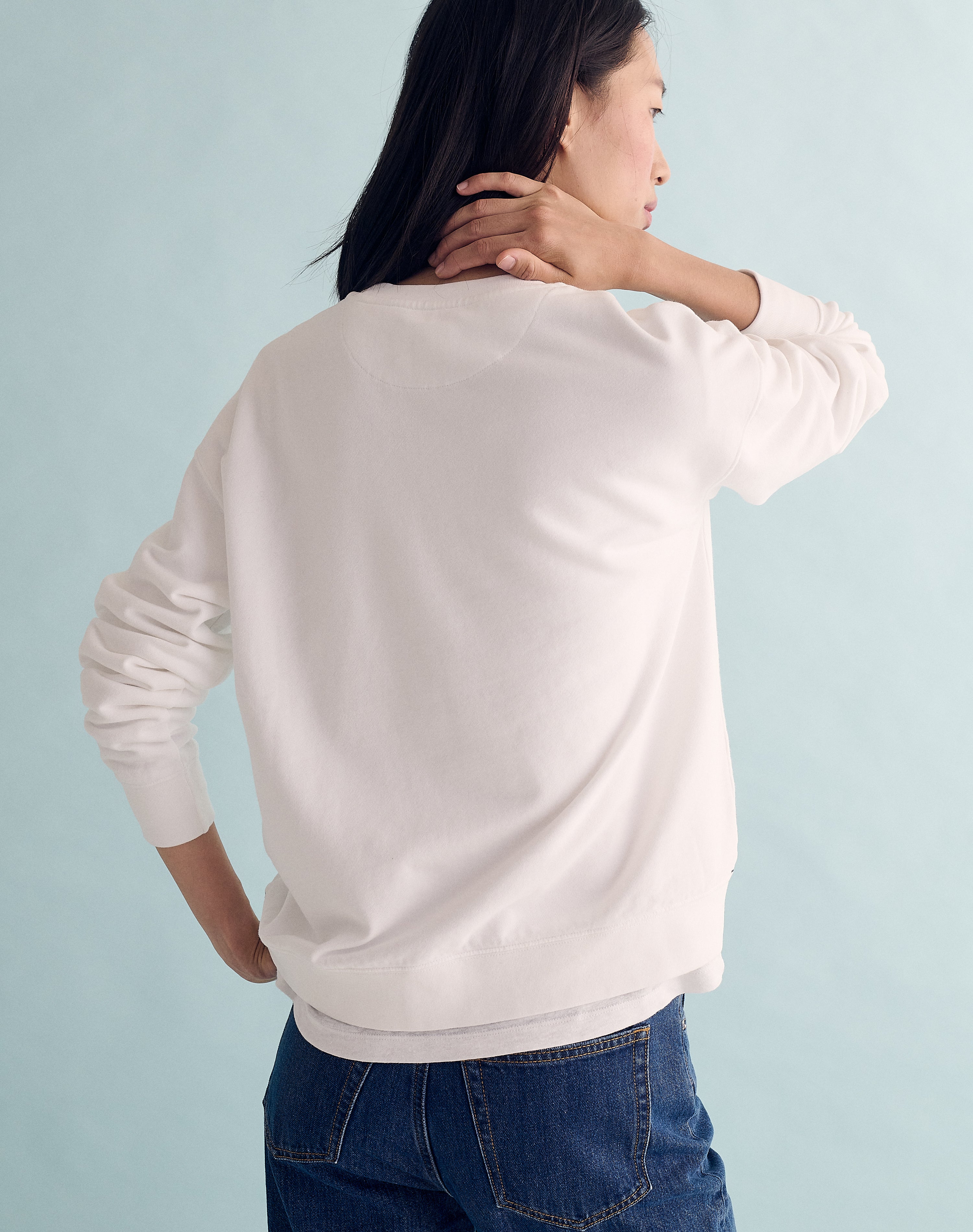 The Lived-In Loopback / Classic-Fit - White / Archive Sale