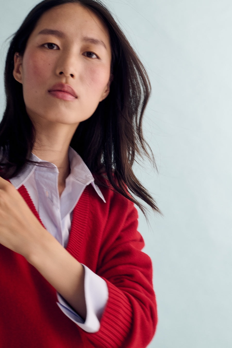 The Relaxed V - Carmine / Archive Sale