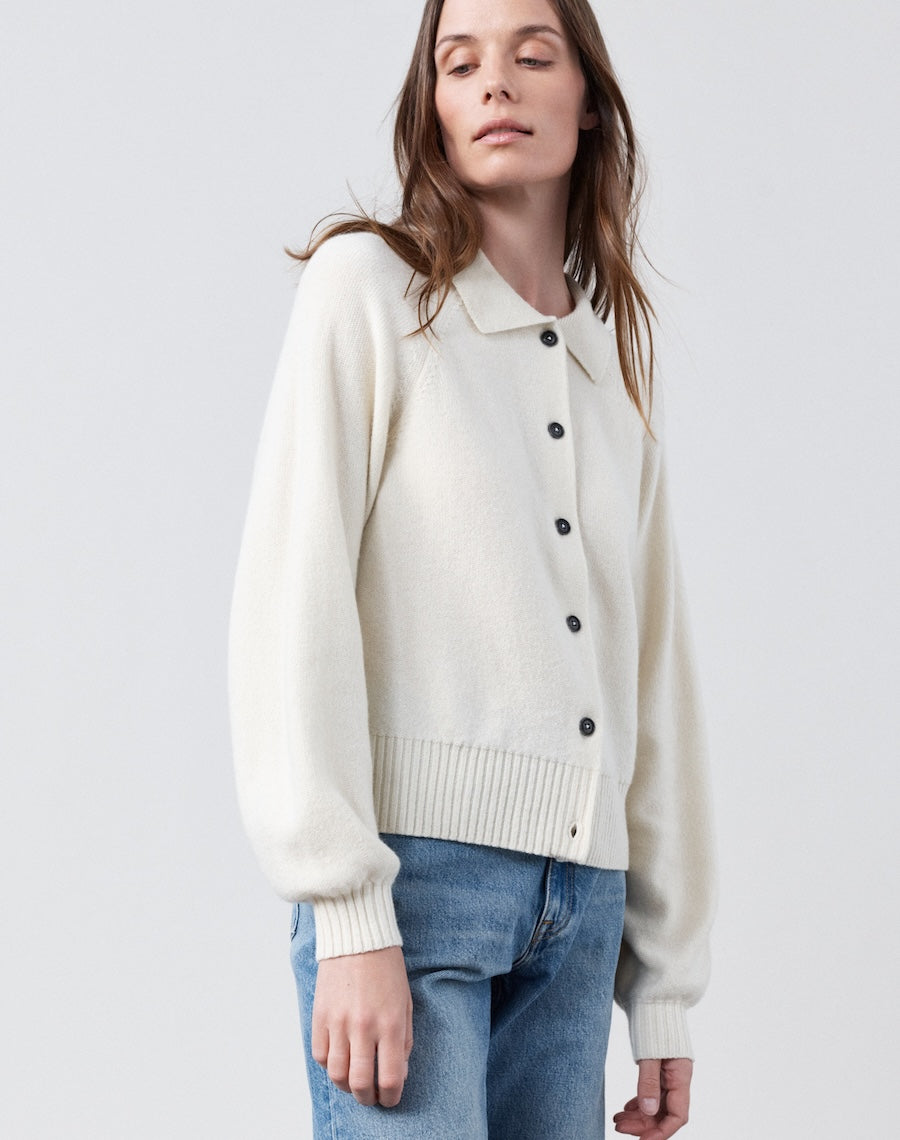 The Collared Button-Up - Undyed Ecru / Archive Sale