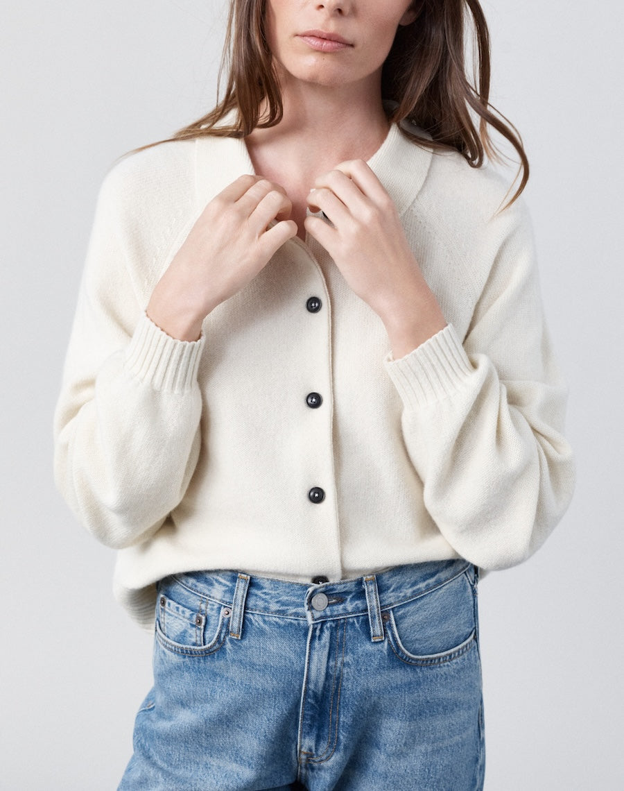 The Collared Button-Up - Undyed Ecru / Archive Sale