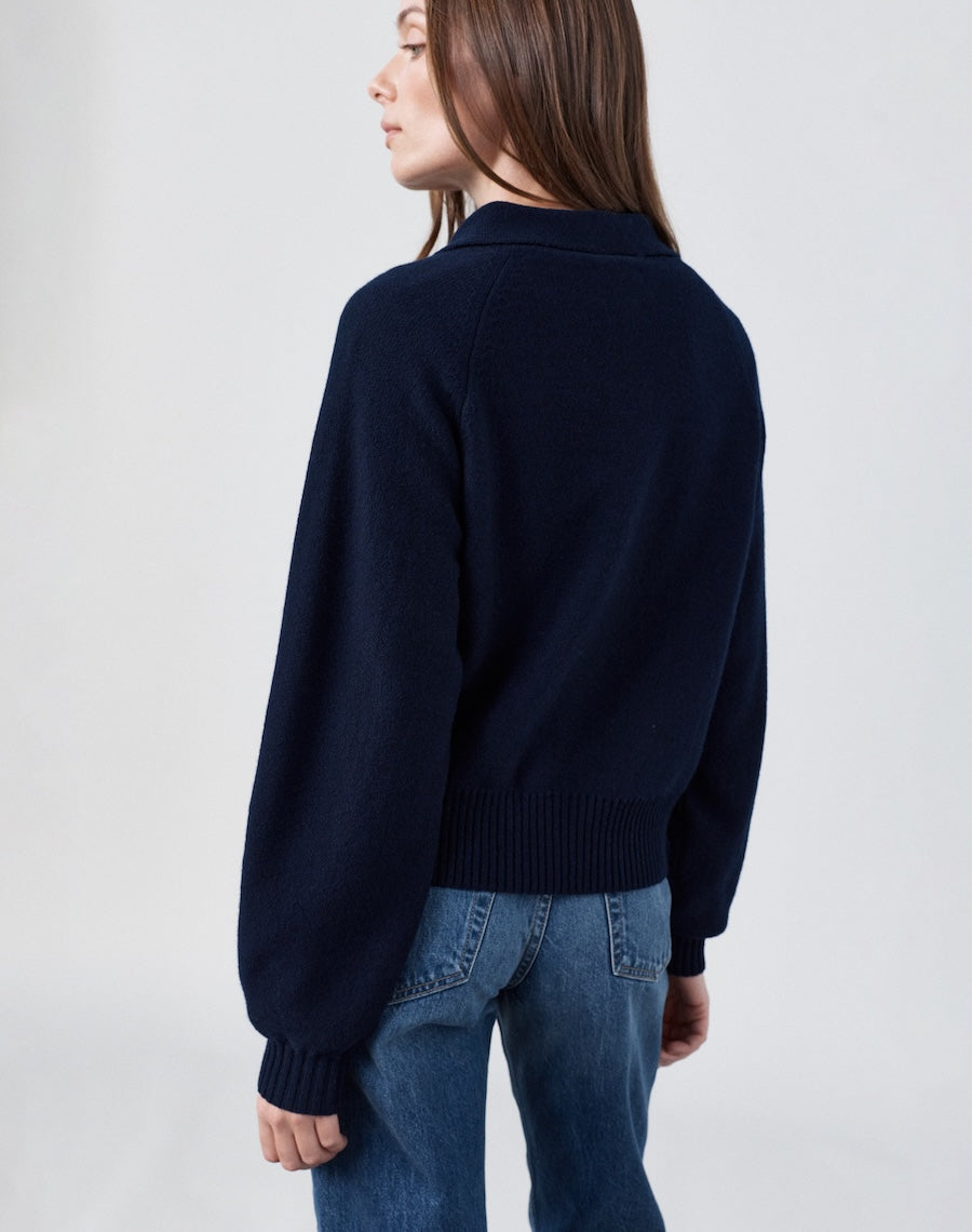The Collared Button-Up - Navy / Archive Sale