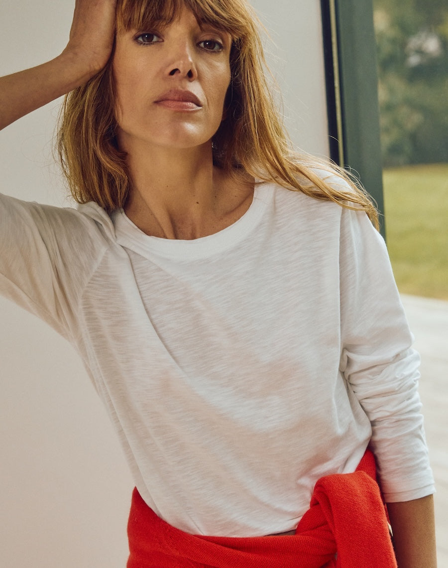 The Layered Tee / Long Sleeve - White