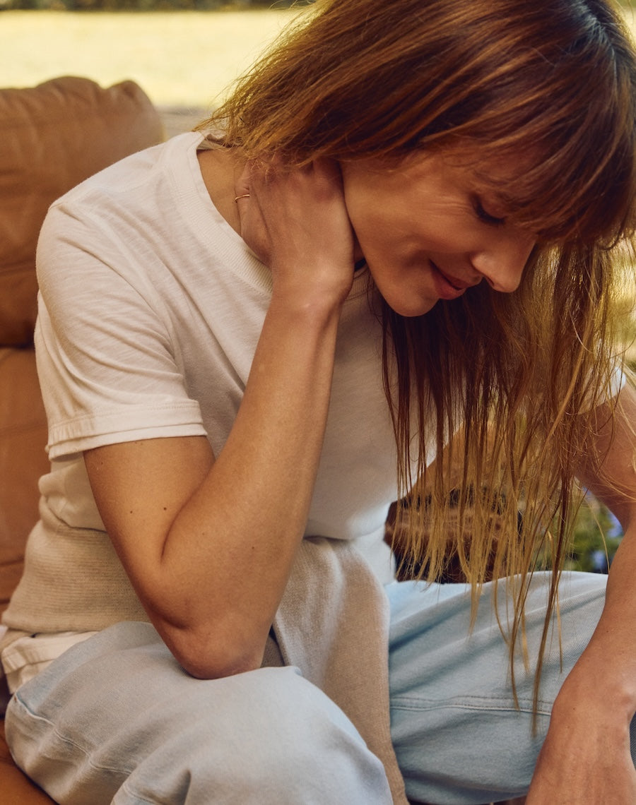 The Layered Tee / Short Sleeve - White