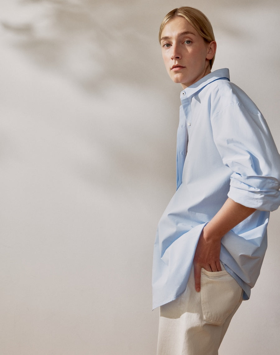 The Oversize Shirt - Salt Blue