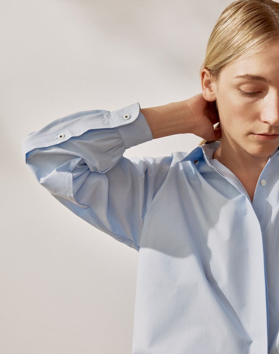 The Oversize Shirt - Salt Blue