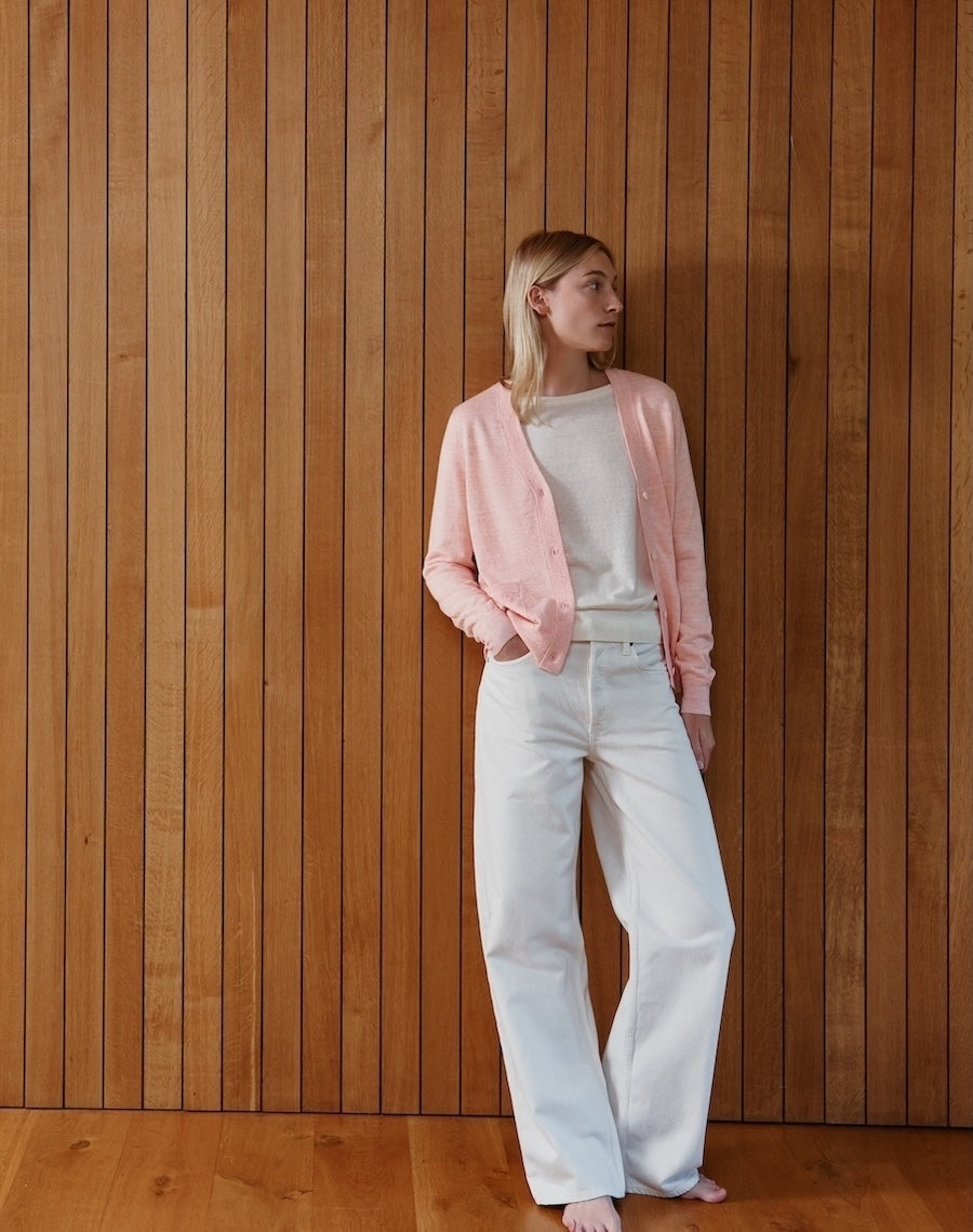 The Summer Cardigan - Peach Sand / Archive Sale