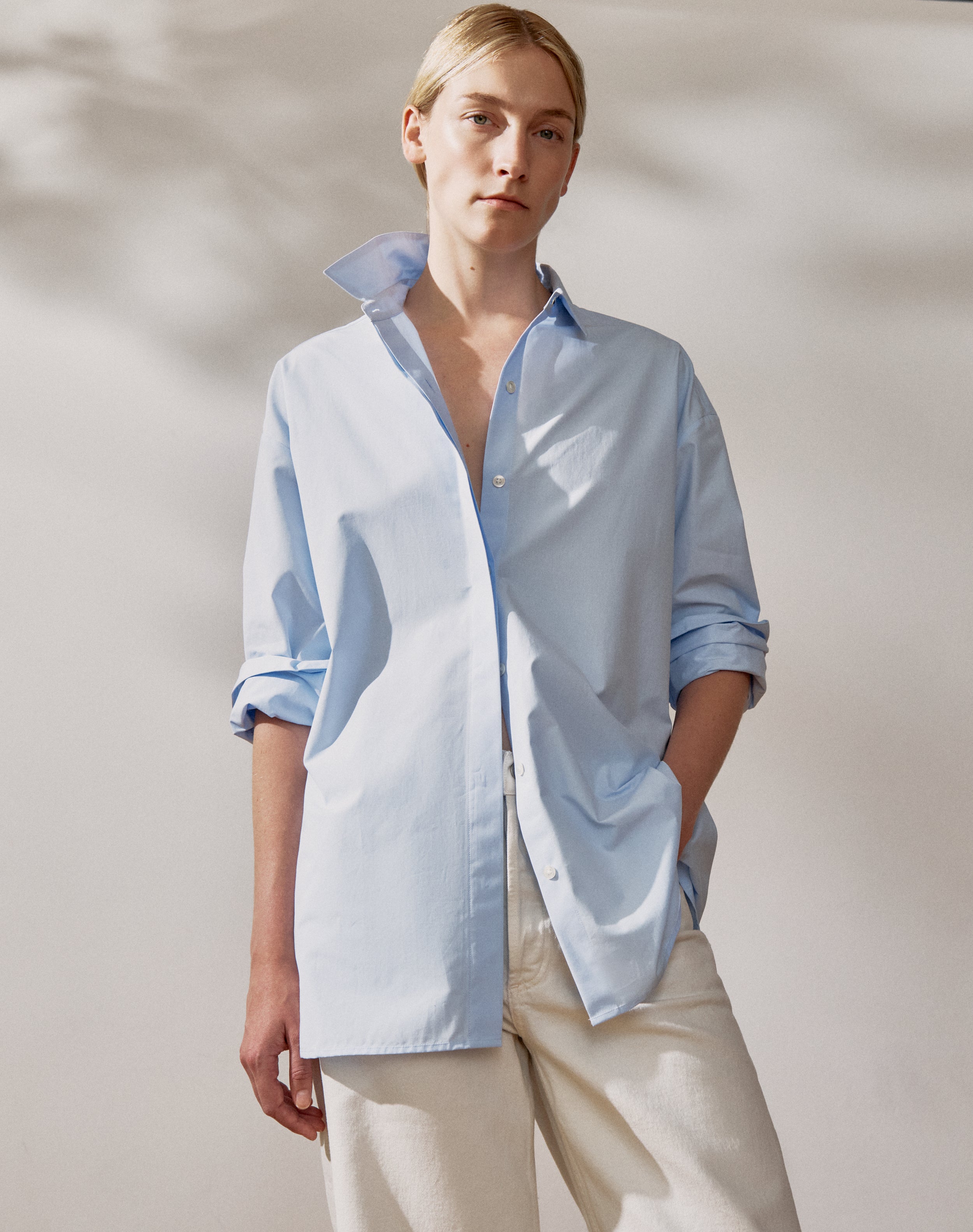 The Oversize Shirt - Salt Blue