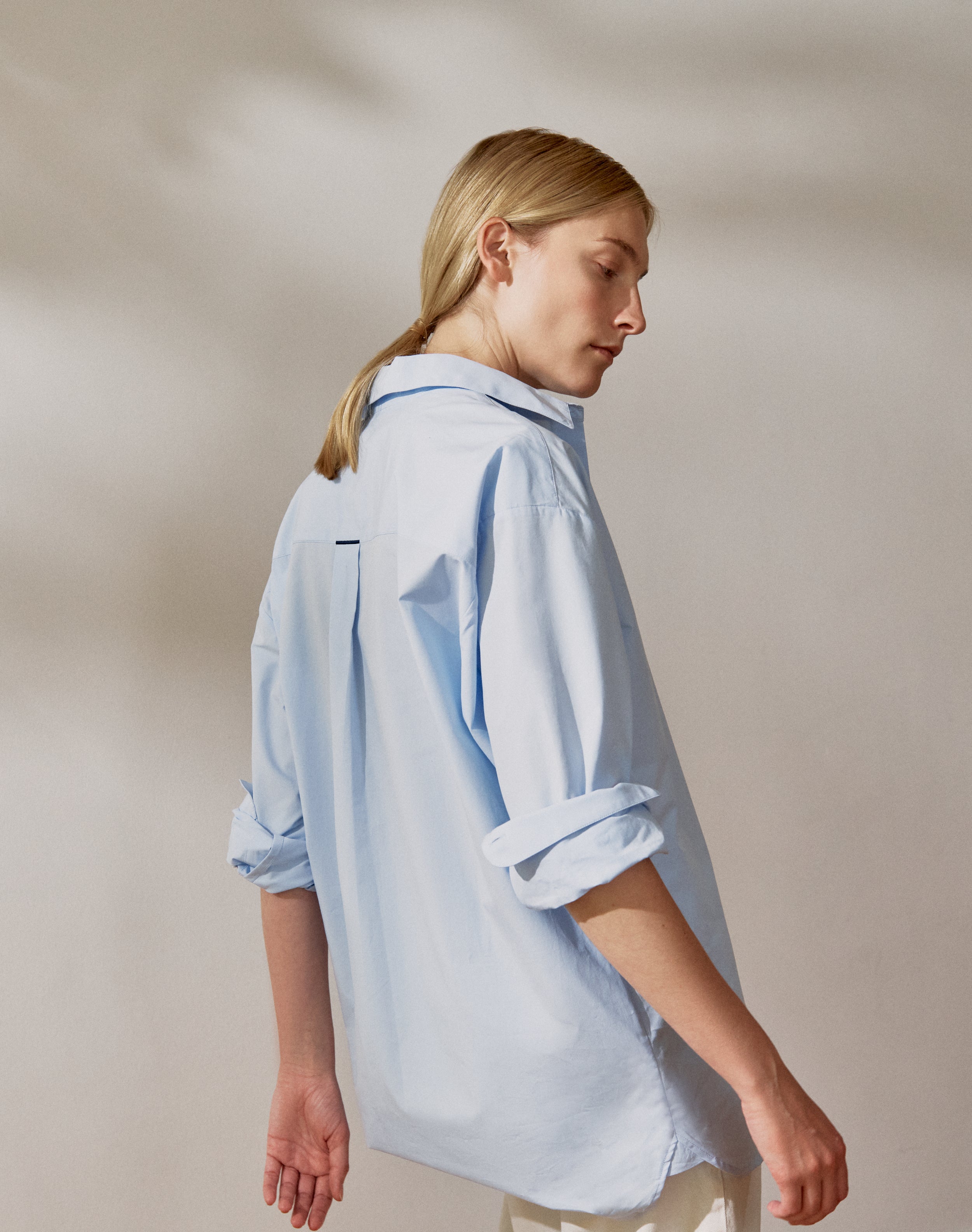 The Oversize Shirt - Salt Blue