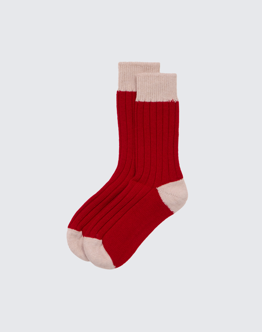 The House Sock - Carmine & Lait