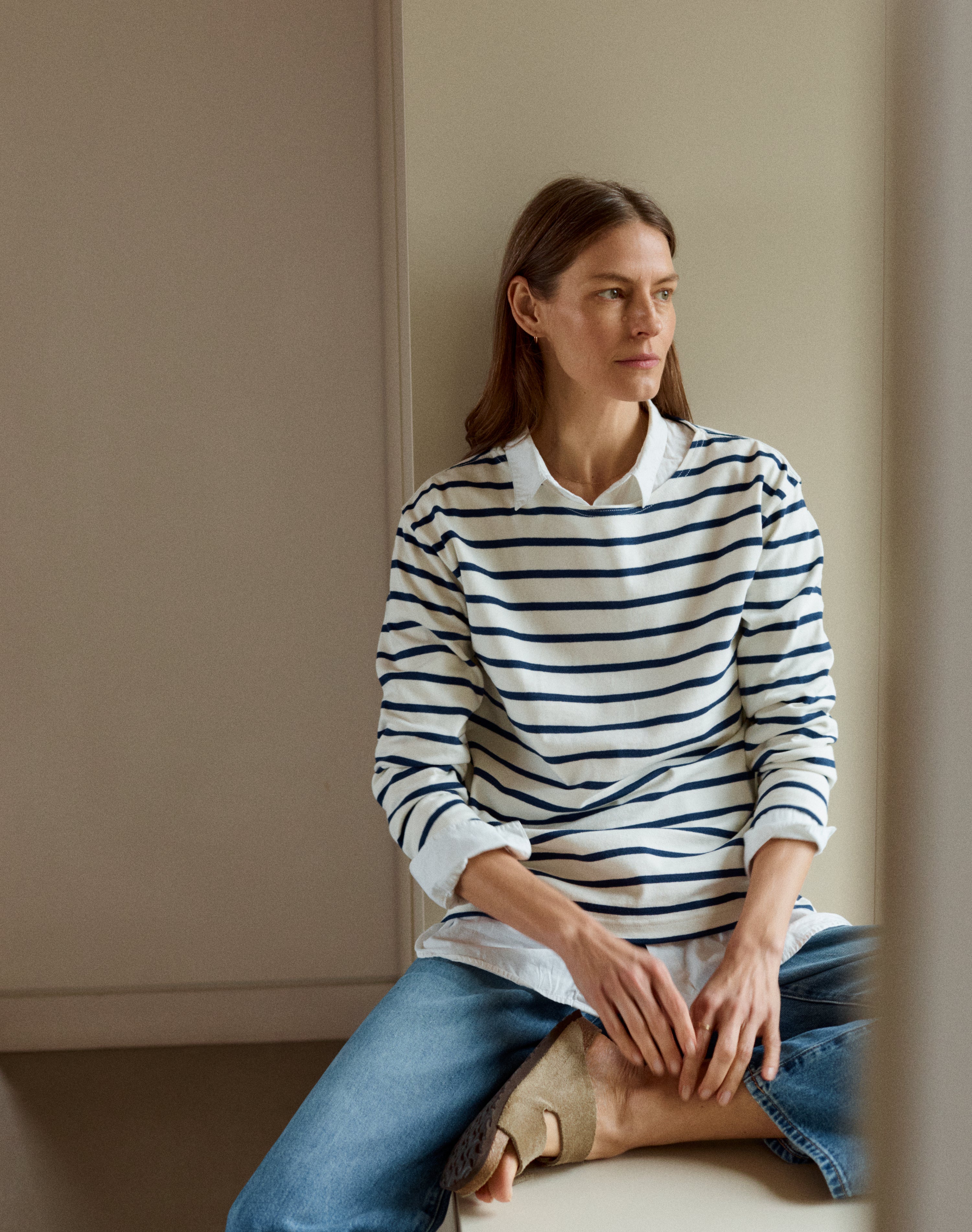 The Breton / The Original - Ecru + Navy
