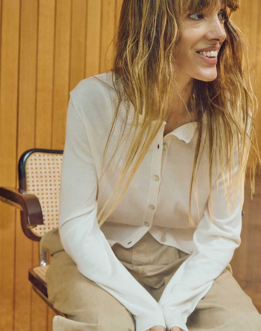 The Fine Cardigan - Ecru / Archive Sale