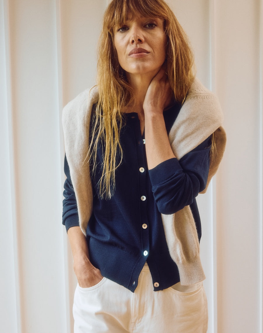 The Fine Cardigan - Navy