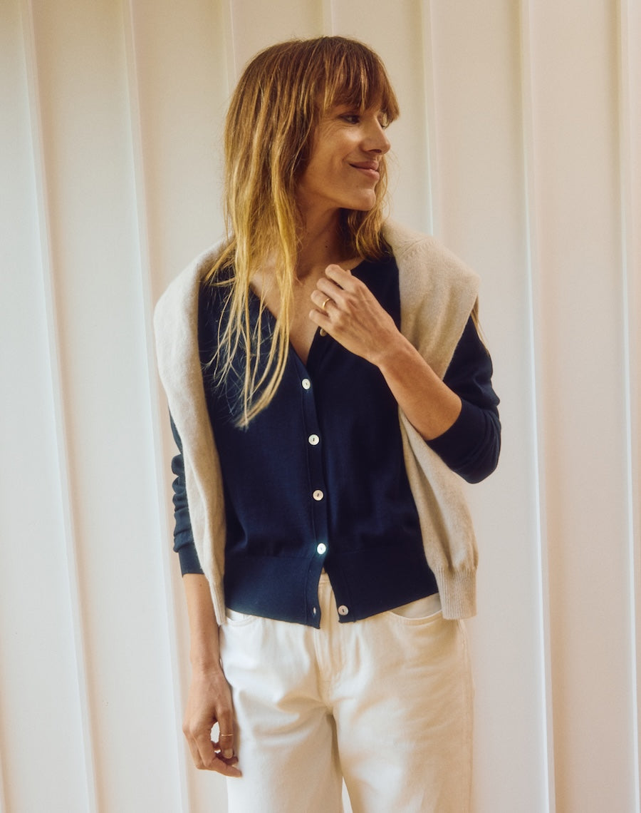 The Fine Cardigan - Navy