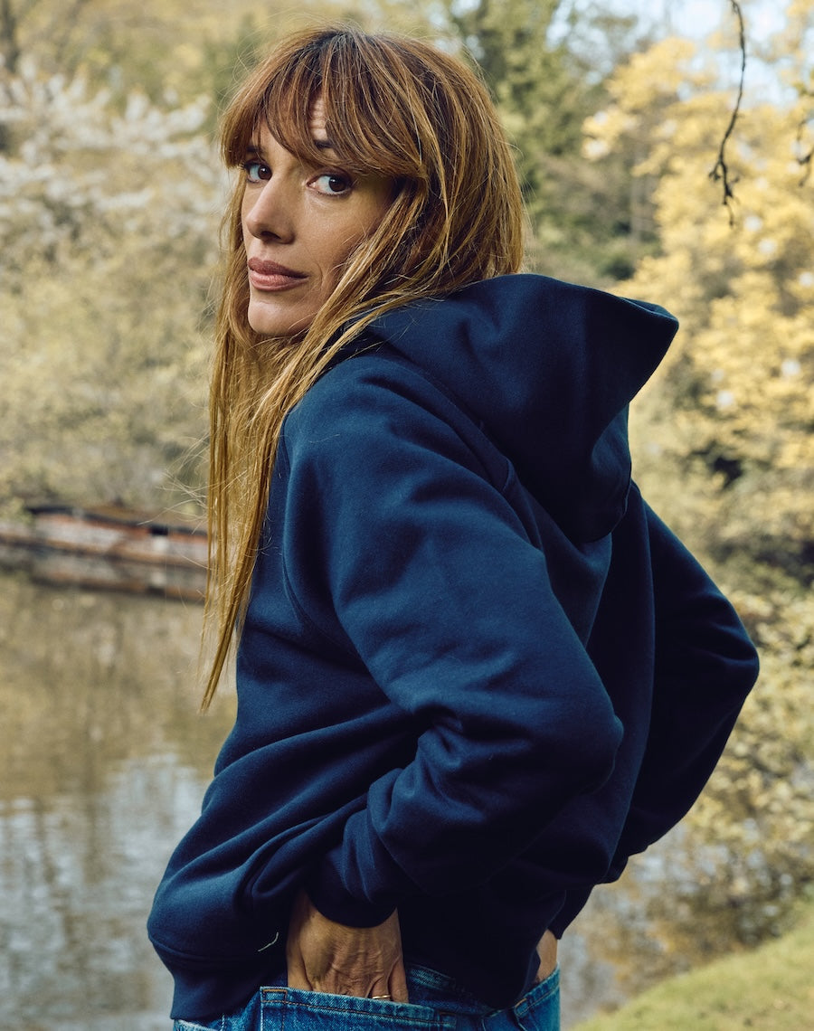 The Brushback / Hooded Sweatshirt - Navy