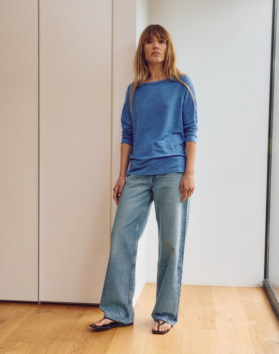 The Linen / The Boatneck - Harbour Blue / Archive Sale
