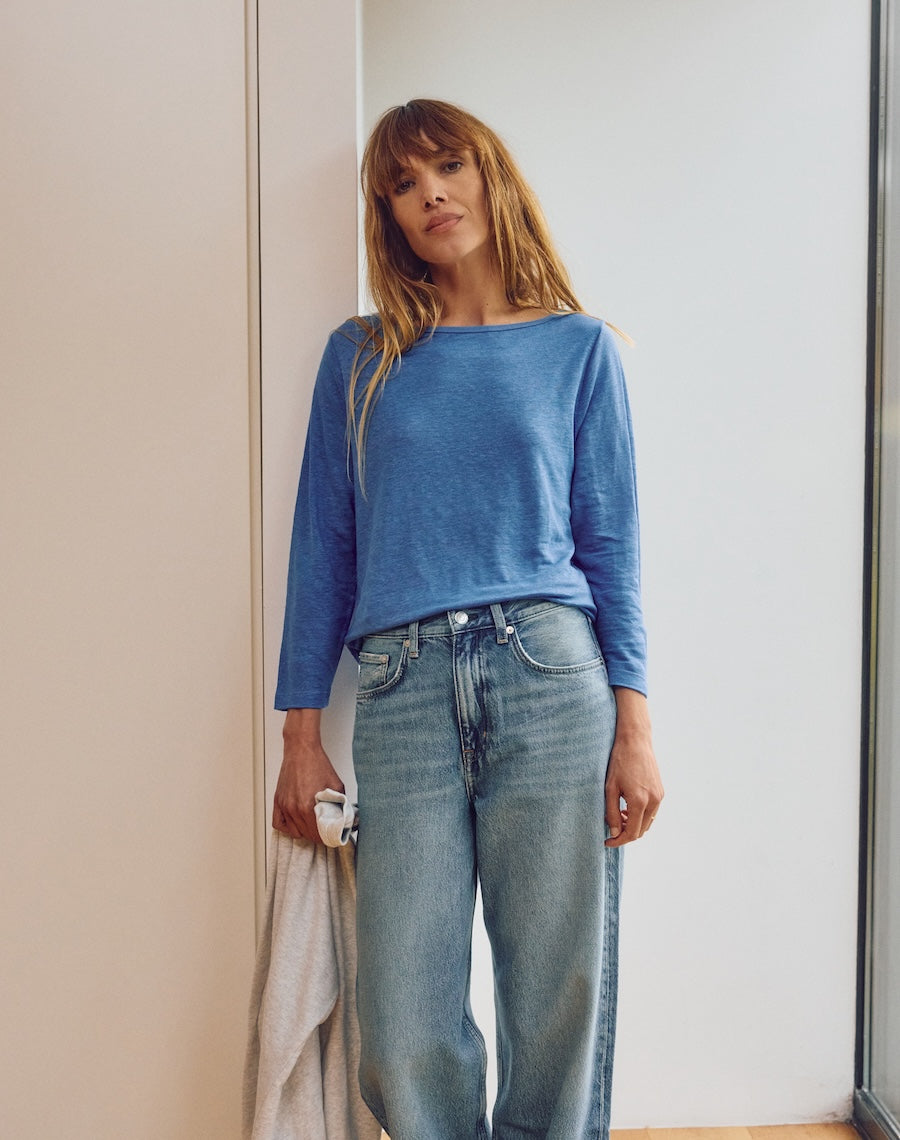 The Linen / The Boatneck - Harbour Blue / Archive Sale