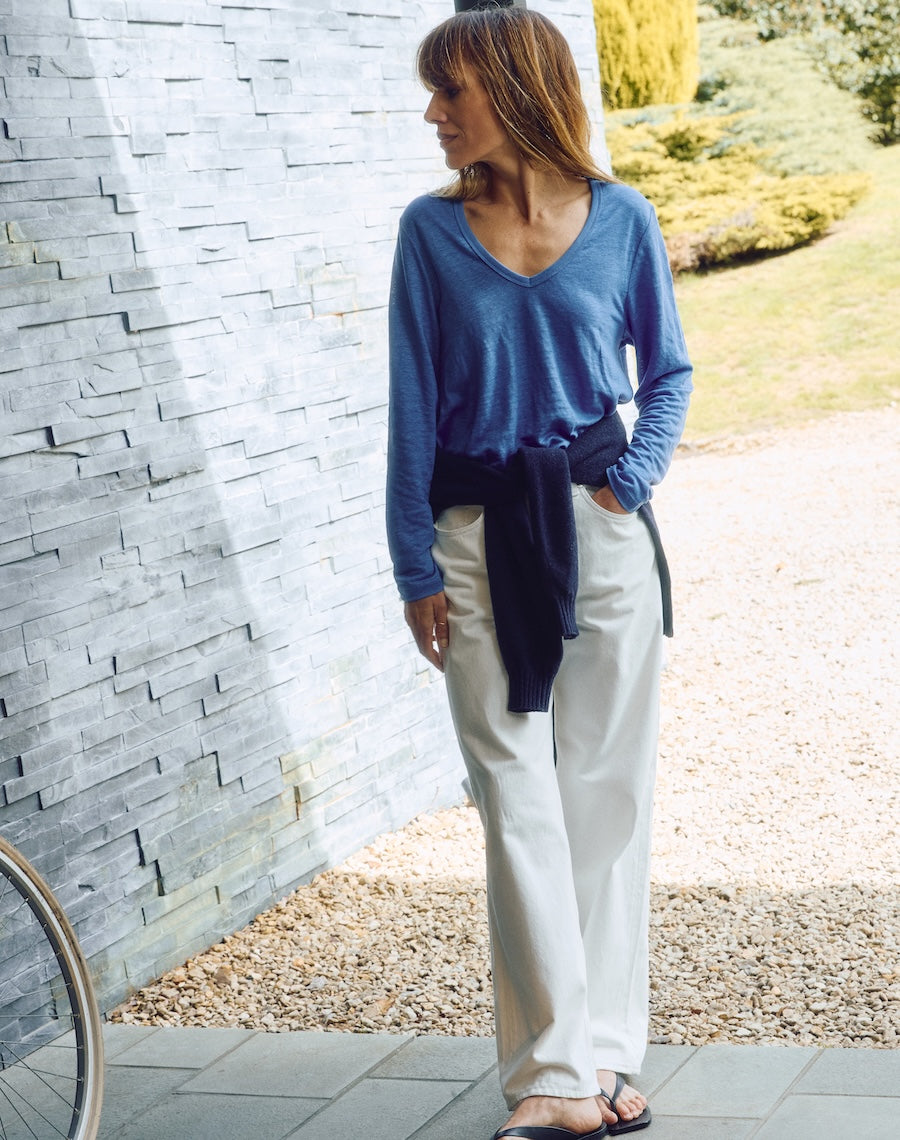 The Linen / The V - Harbour Blue / Archive Sale
