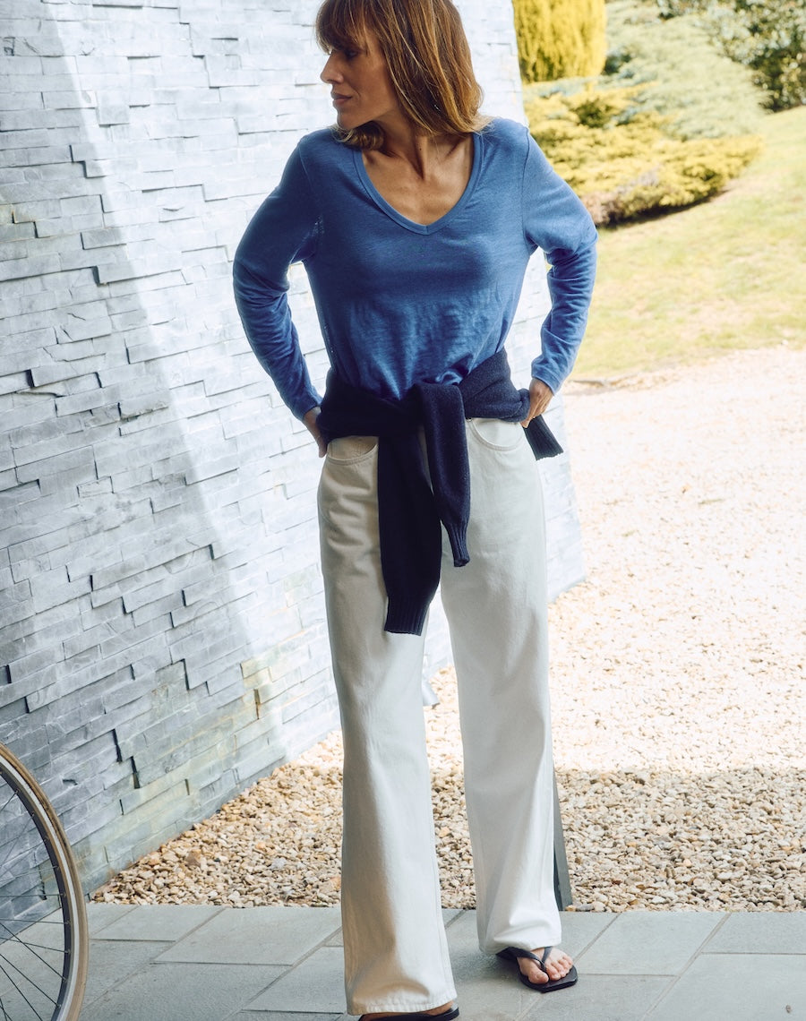 The Linen / The V - Harbour Blue / Archive Sale