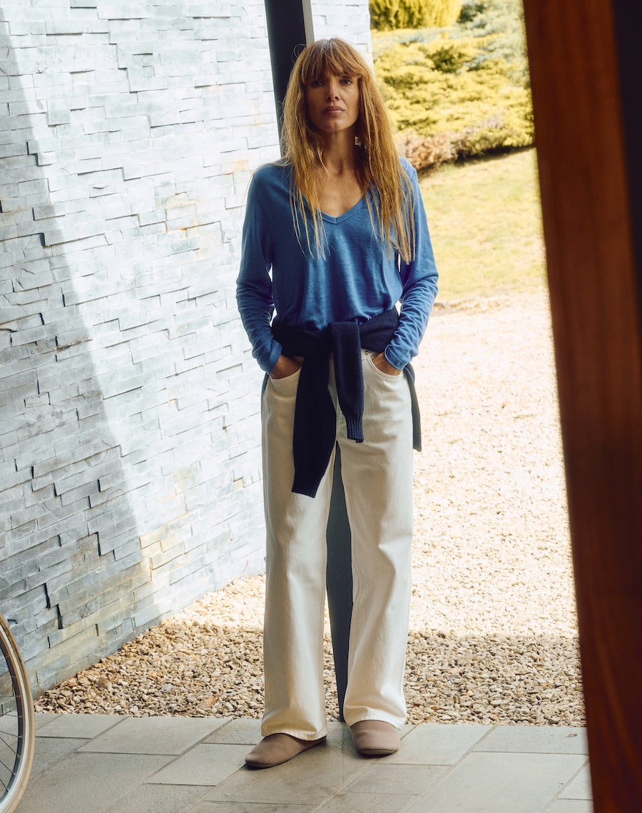 The Linen / The V - Harbour Blue / Archive Sale
