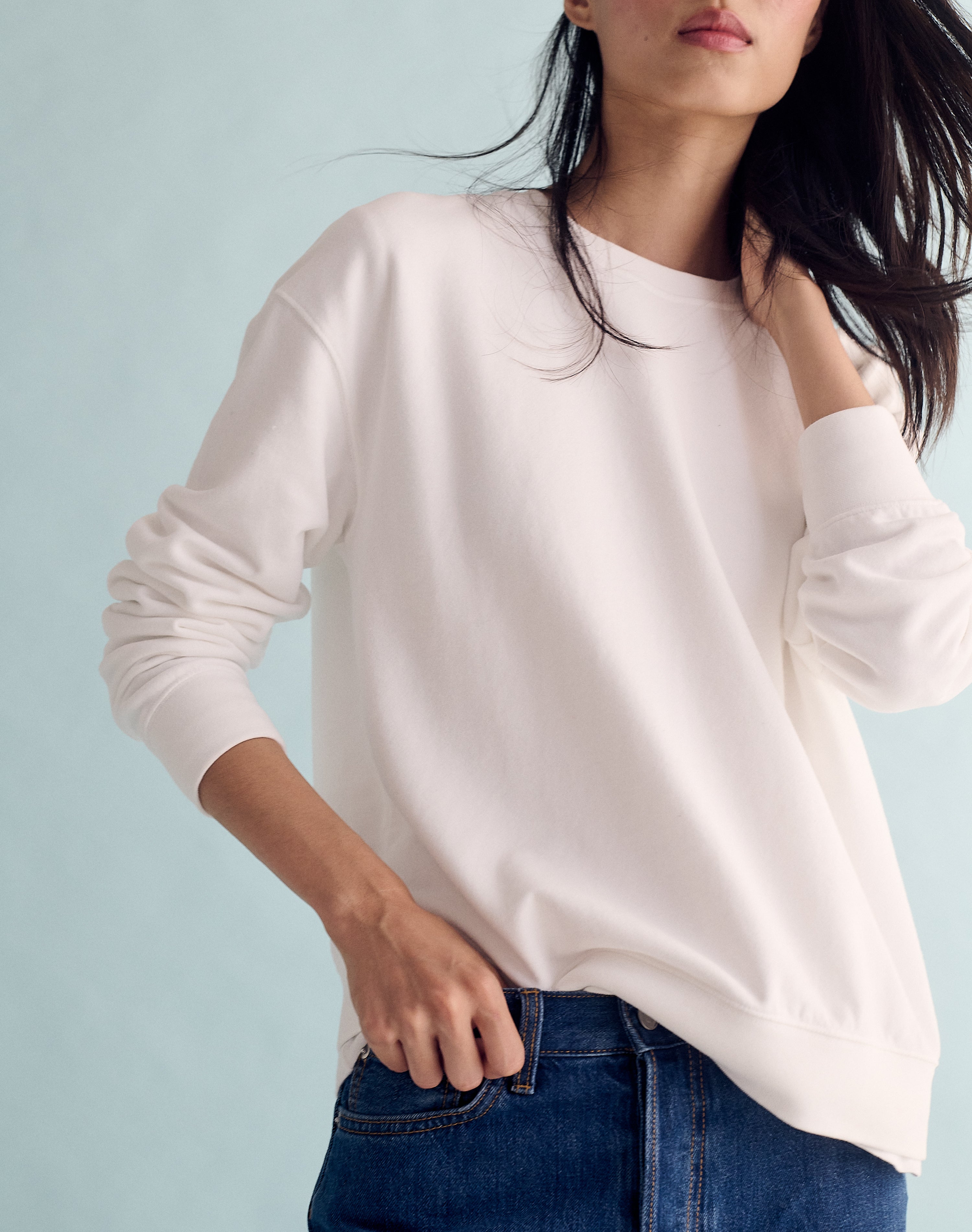 The Lived-In Loopback / Classic-Fit - White / Archive Sale