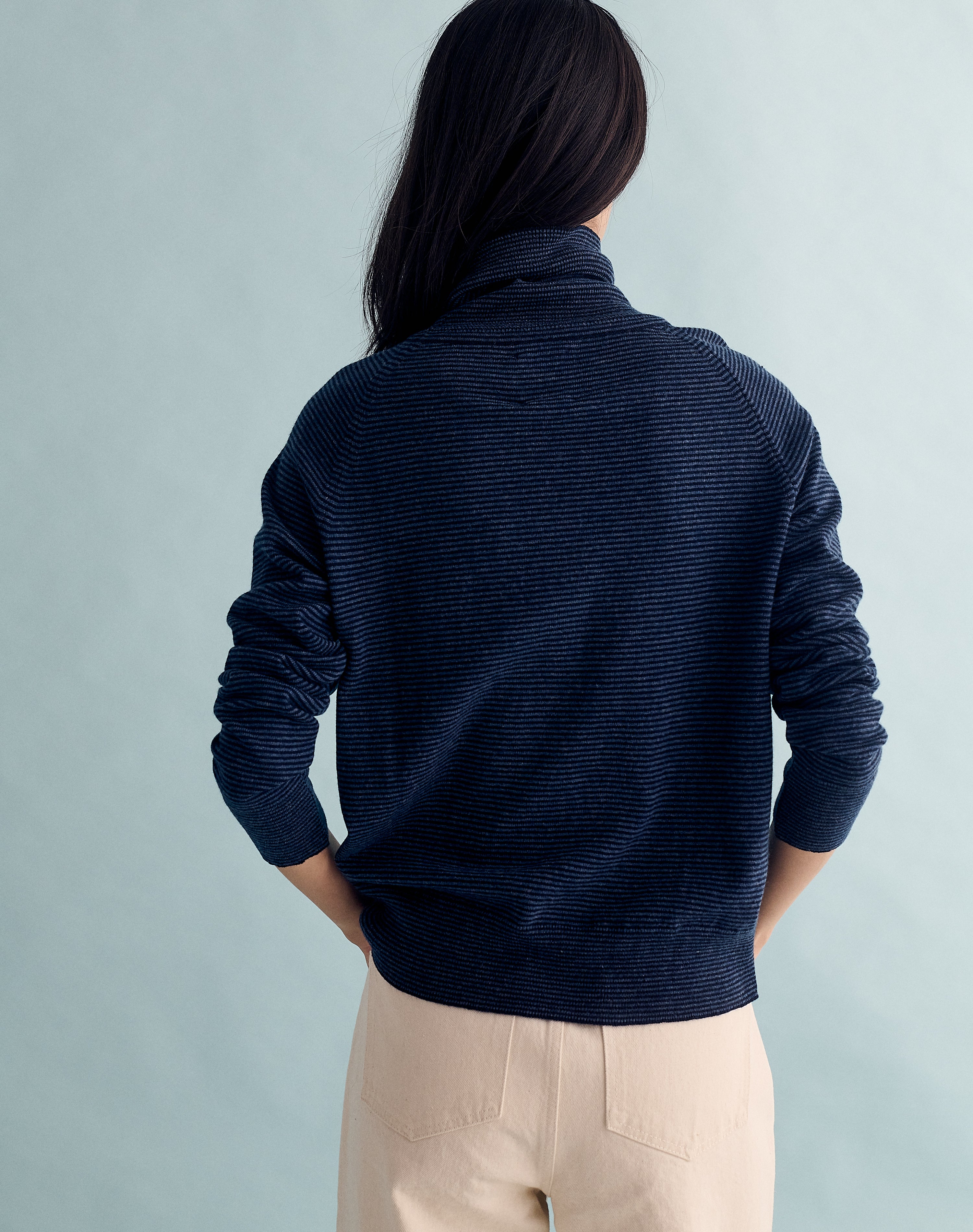The Weekend Polo - Navy + Atlantic Blue / Archive Sale