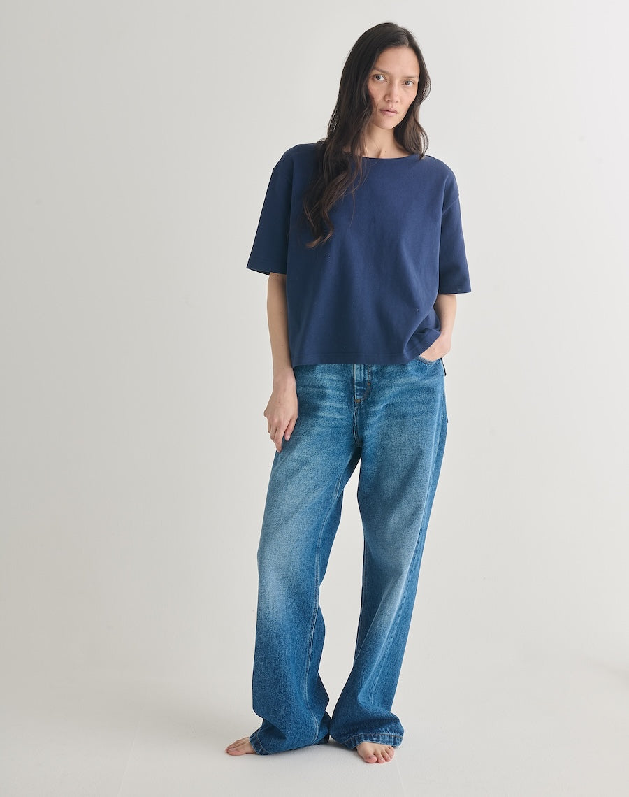 Blue Cotton Tshirt 