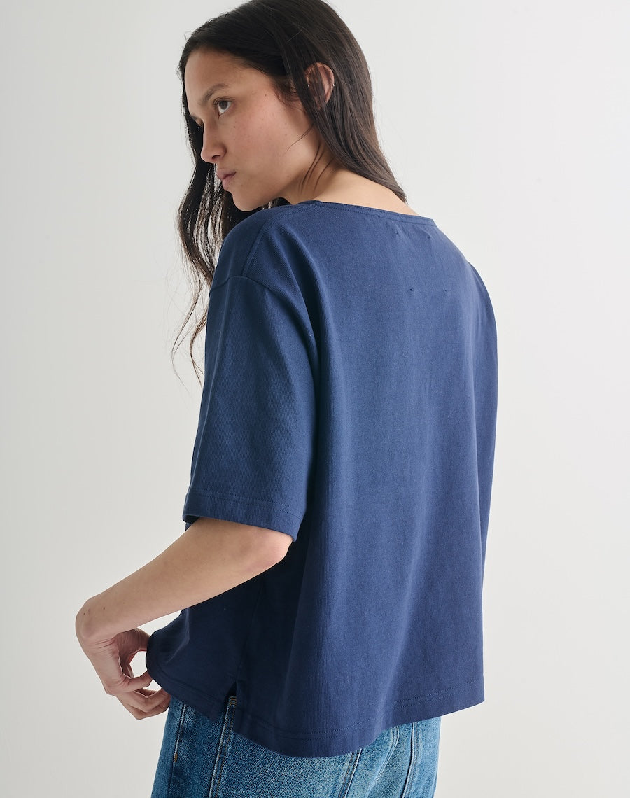 Blue Cotton Tshirt 