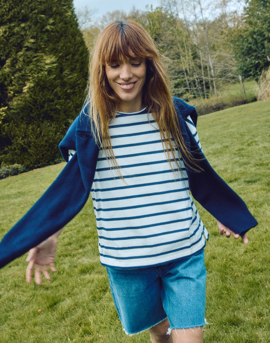 The Breton / The Tee - Ecru + Navy / Archive Sale