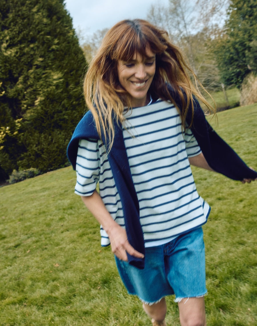The Breton / The Tee - Ecru + Navy / Archive Sale