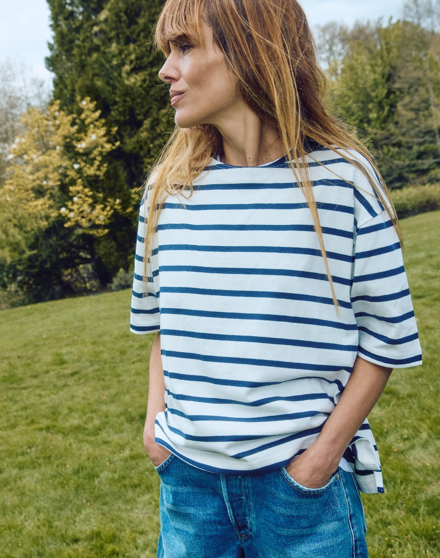The Breton / The Tee - Ecru + Navy / Archive Sale