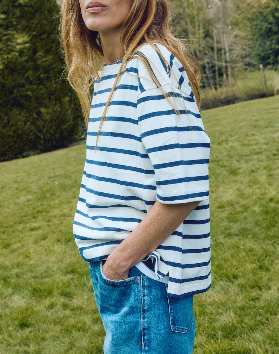 The Breton / The Tee - Ecru + Navy / Archive Sale