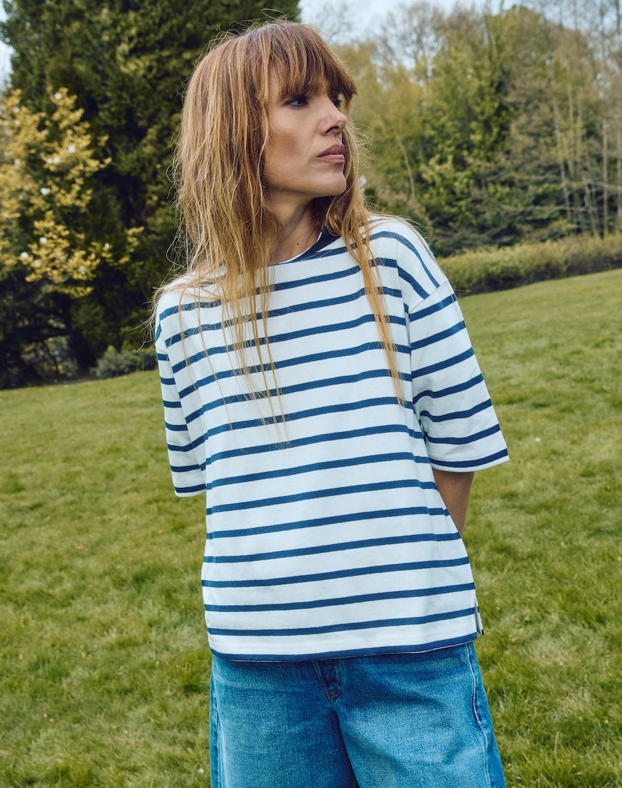 The Breton / The Tee - Ecru + Navy / Archive Sale