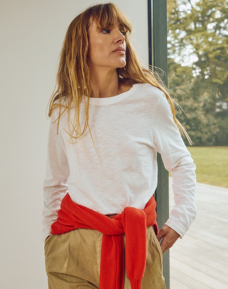 The Layered Tee / Long Sleeve - White