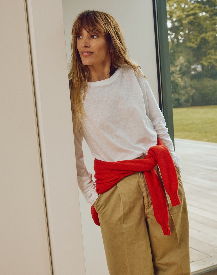 The Layered Tee / Long Sleeve - White