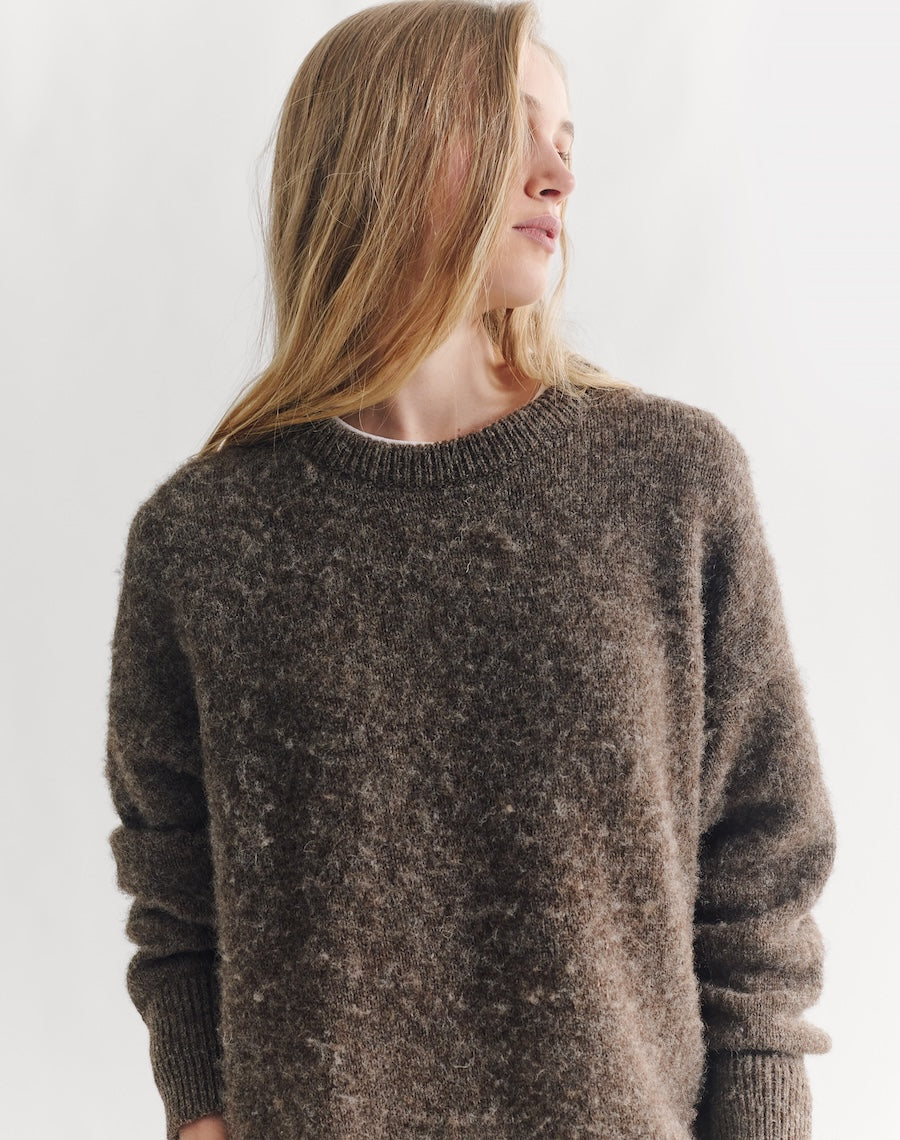 The Brushed Shetland - Umber